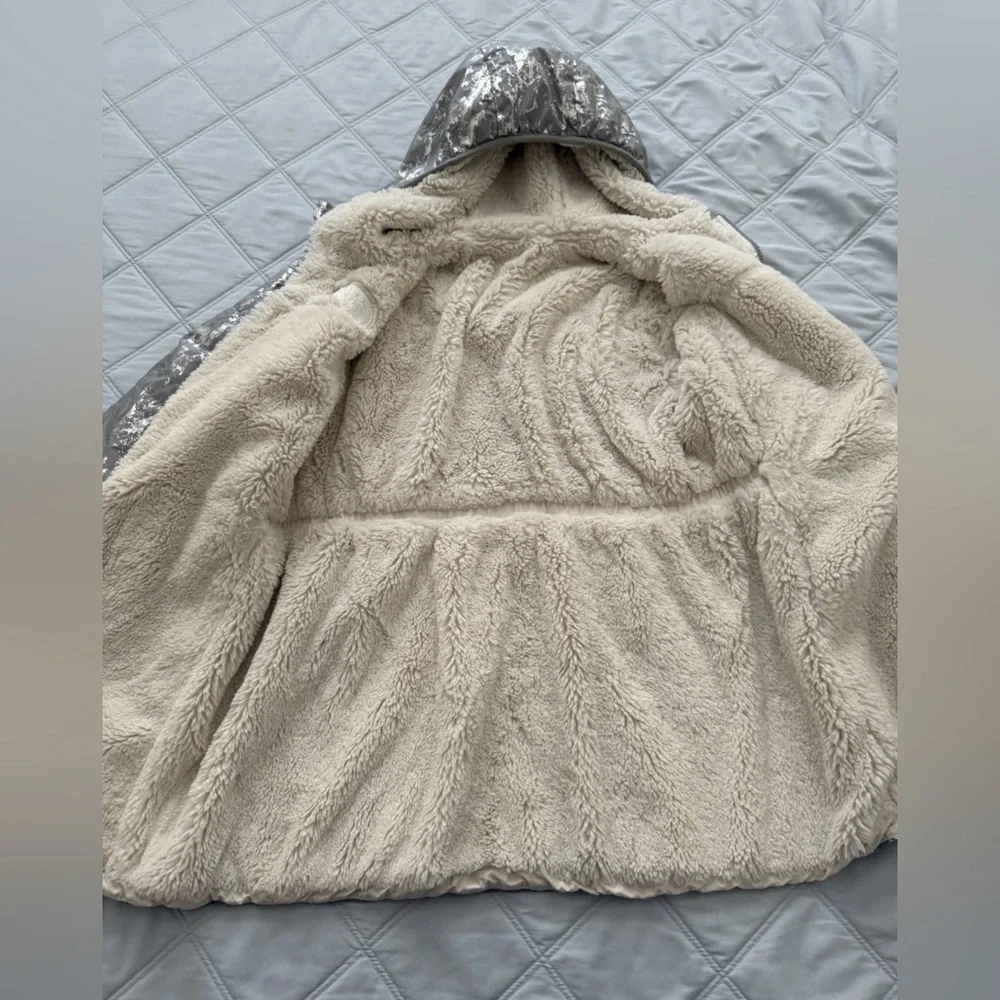 The North Face‎ Kids Reversible Metallic Gray Puffer Jacket